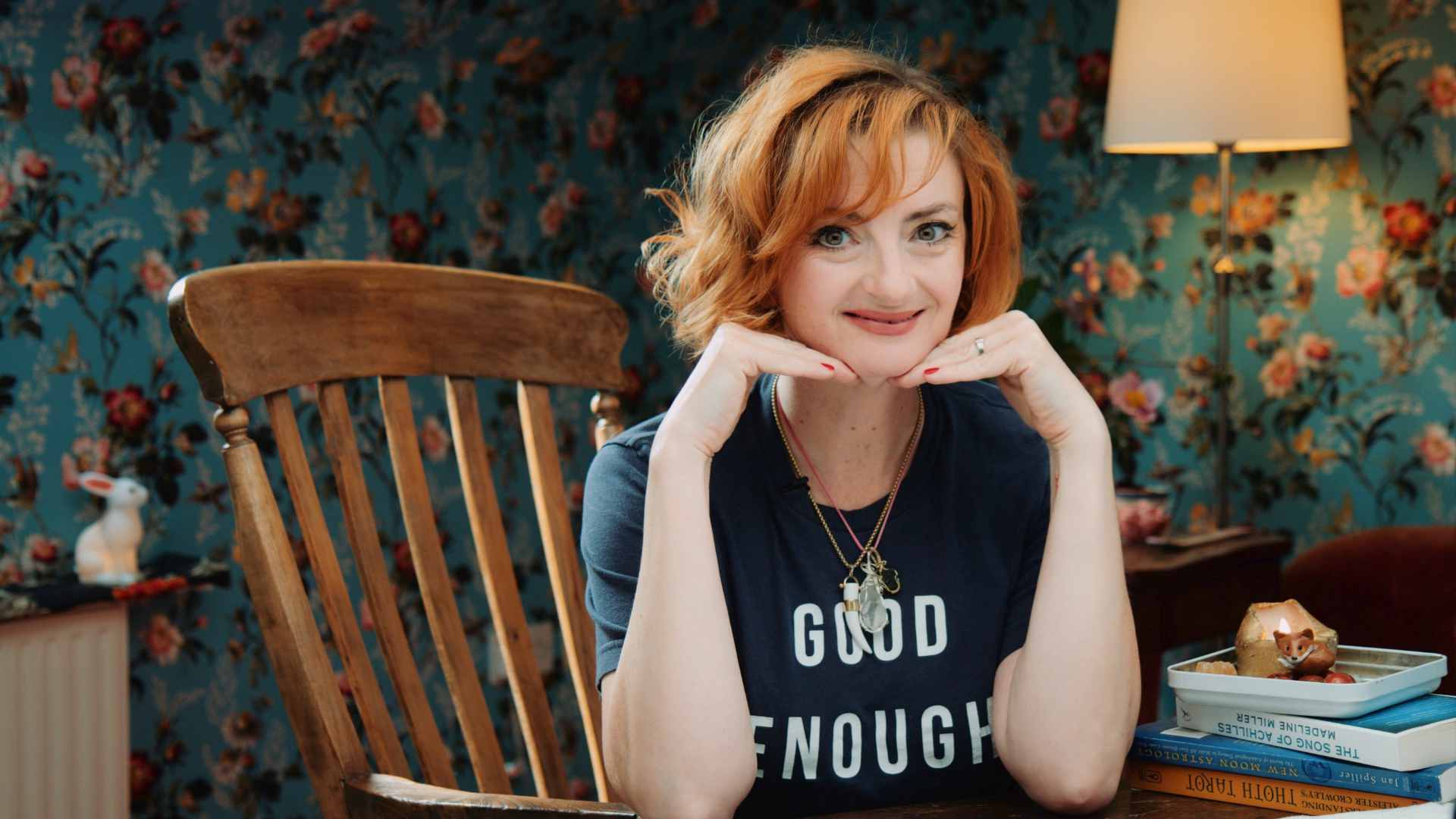 Anna looking to camera